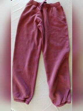 NWT! Abercrombie And Fitch YPD Small Burgundy Joggers